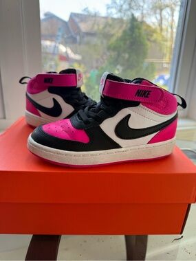 Nike Kids' Pink & Black High-Top Sneakers